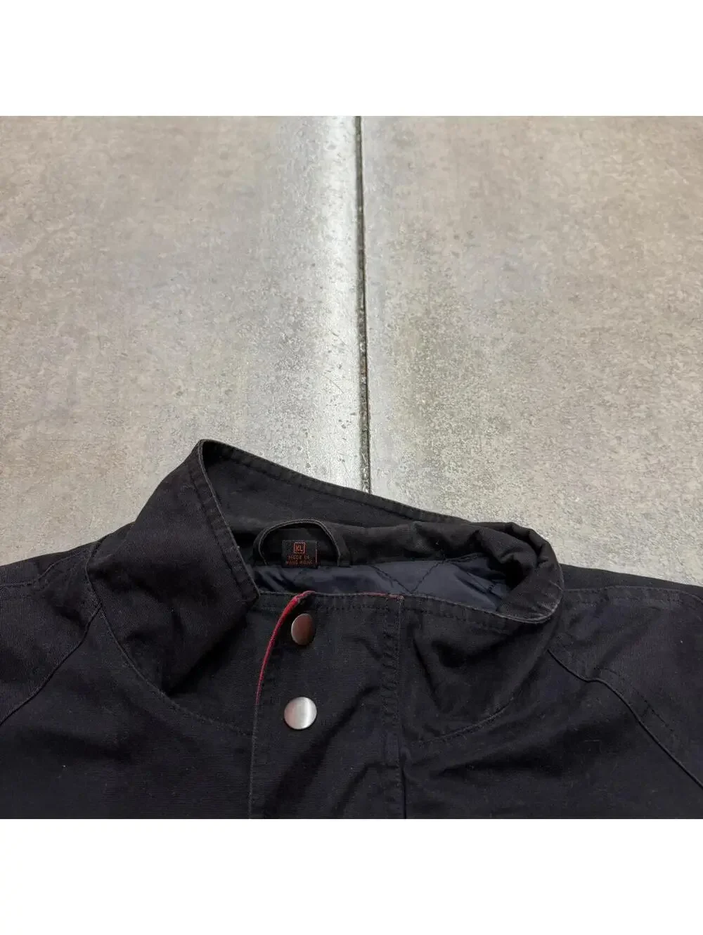vintage snap on racing black zip up bomber jacket size xl